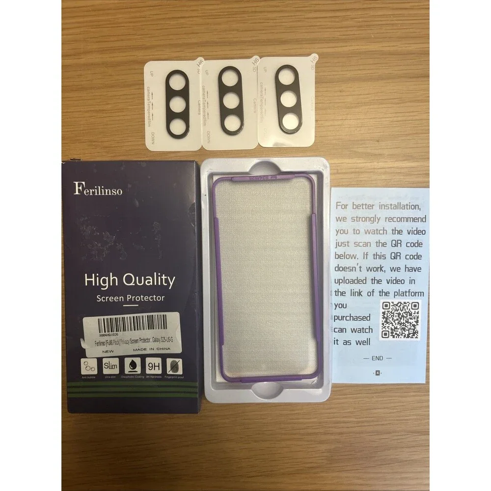 3-Pack Privacy Tempered Glass Screen Protector For Samsung Galaxy S25 6.2 inch